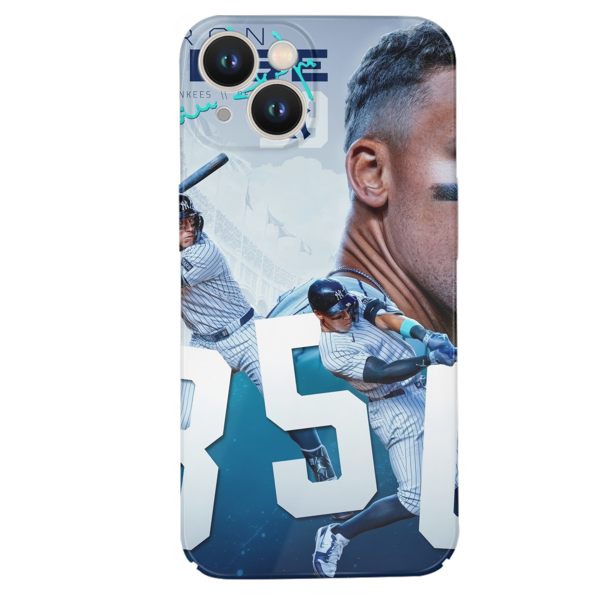 Aaron Judge's 350th Career Home Runs IPhone 14 Series Full-Cover Hard Case – Shockproof With Raised Camera Protection – Precise Cutouts, Wireless Charging Compatible – Durable, Anti-Yellowing, Easy To Clean